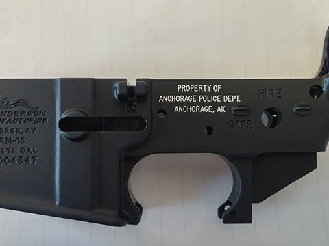 NFA gun trust engraving on SBR, NFA, A15, Short Barrel Rifles