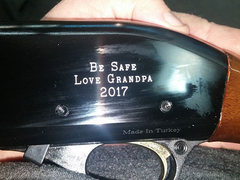 NFA gun trust engraving on SBR, NFA, A15, Short Barrel Rifles