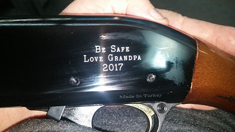 NFA gun trust engraving on SBR, NFA, A15, Short Barrel Rifles