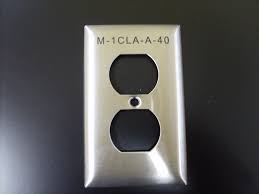 stainless steel name plate engraving