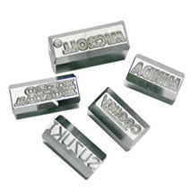 machine cut manufactured steel stamps