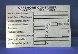 stainless steel name plate engraving